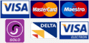 Visa, MasterCard, Maestro, Solo, Delta, Electron payments powered by WorldPay