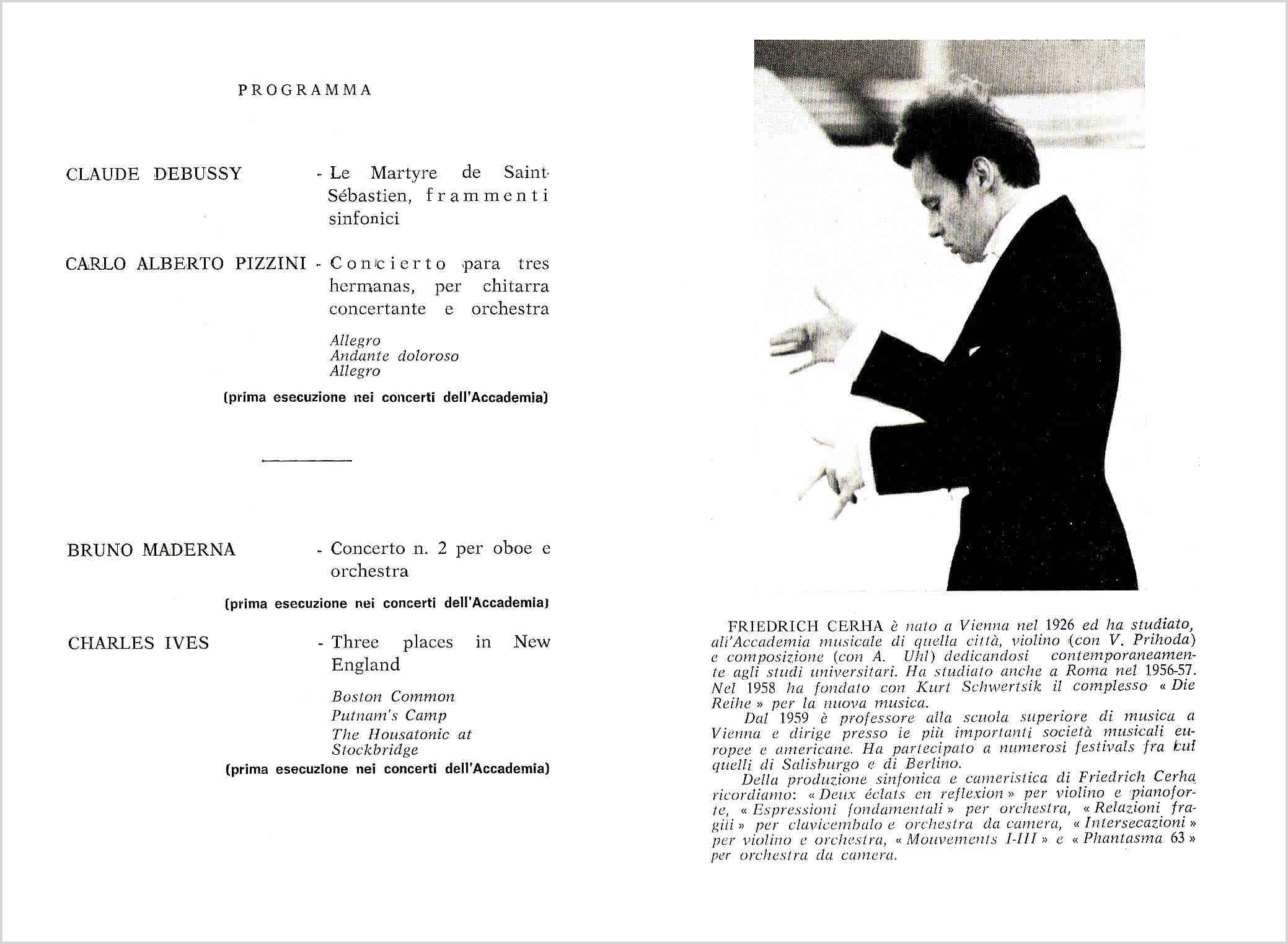 Concerto diretto da Friedrich Cerha a Roma l' 11 Dicembre 1972 (2)