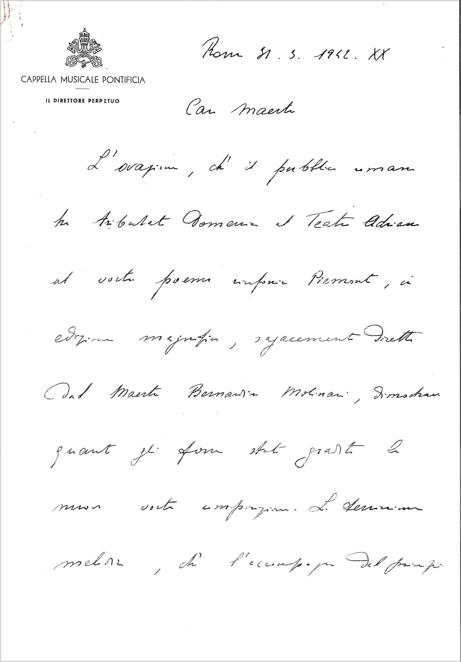 Lettera di Perosi del 31-3-1942 (1)