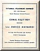 Concerto diretto da Cemal Resit Rey a Istambul  il 24 Gennaio 1952 (1)